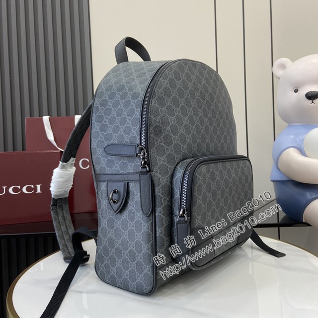 Gucci專櫃古馳最新款Emblem系列男士雙肩背包 jh2593型號：821159